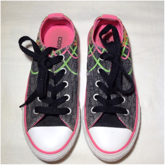 Junior's Multicolor Converse All Star Shoes - Picture 2 of 5